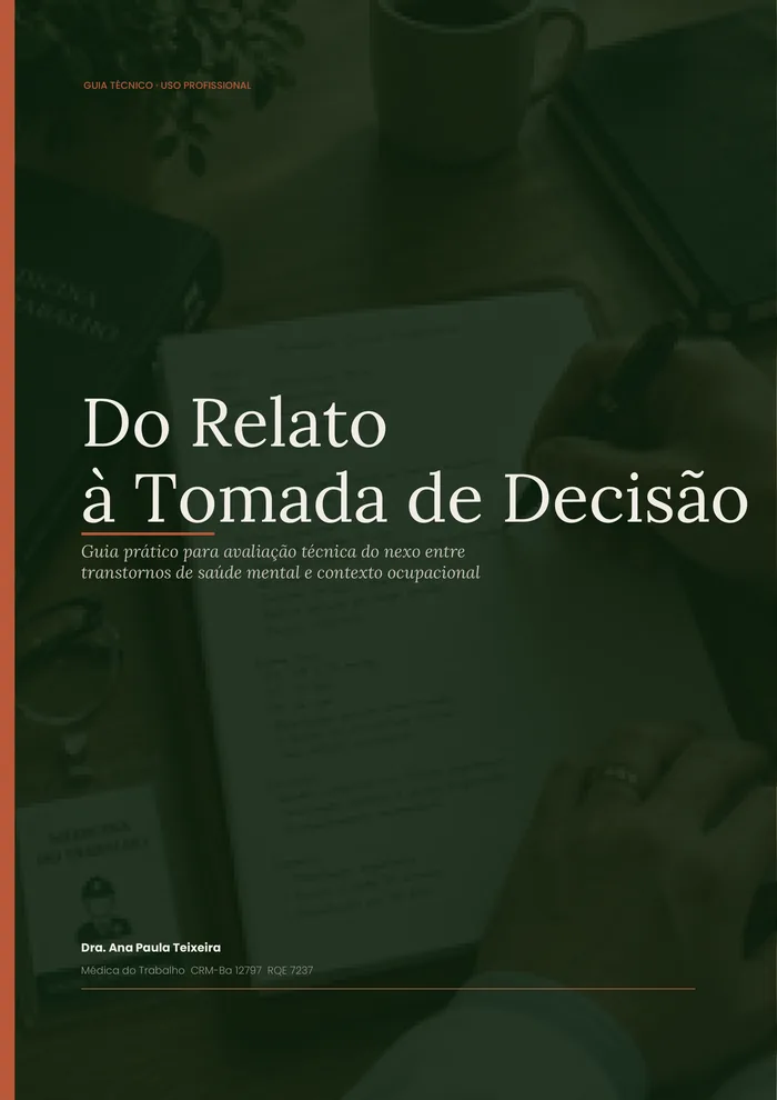 Capa do guia técnico gratuito Do Relato à Tomada de Decisão